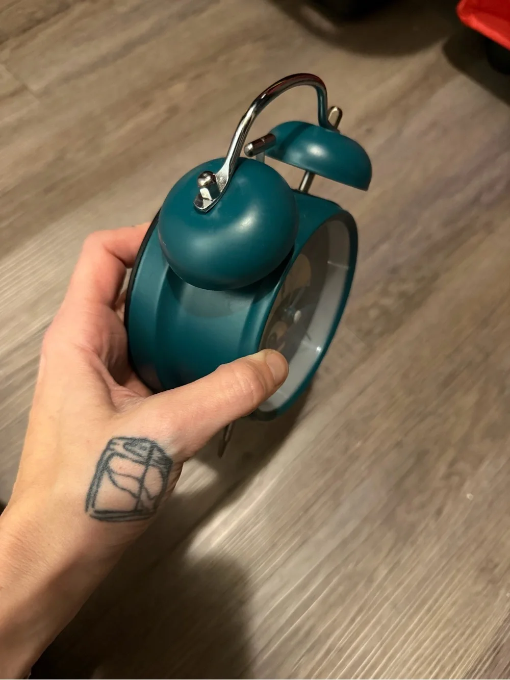The Nightmare Before Christmas- Forever & Always Teal Twin Bell Alarm Clock